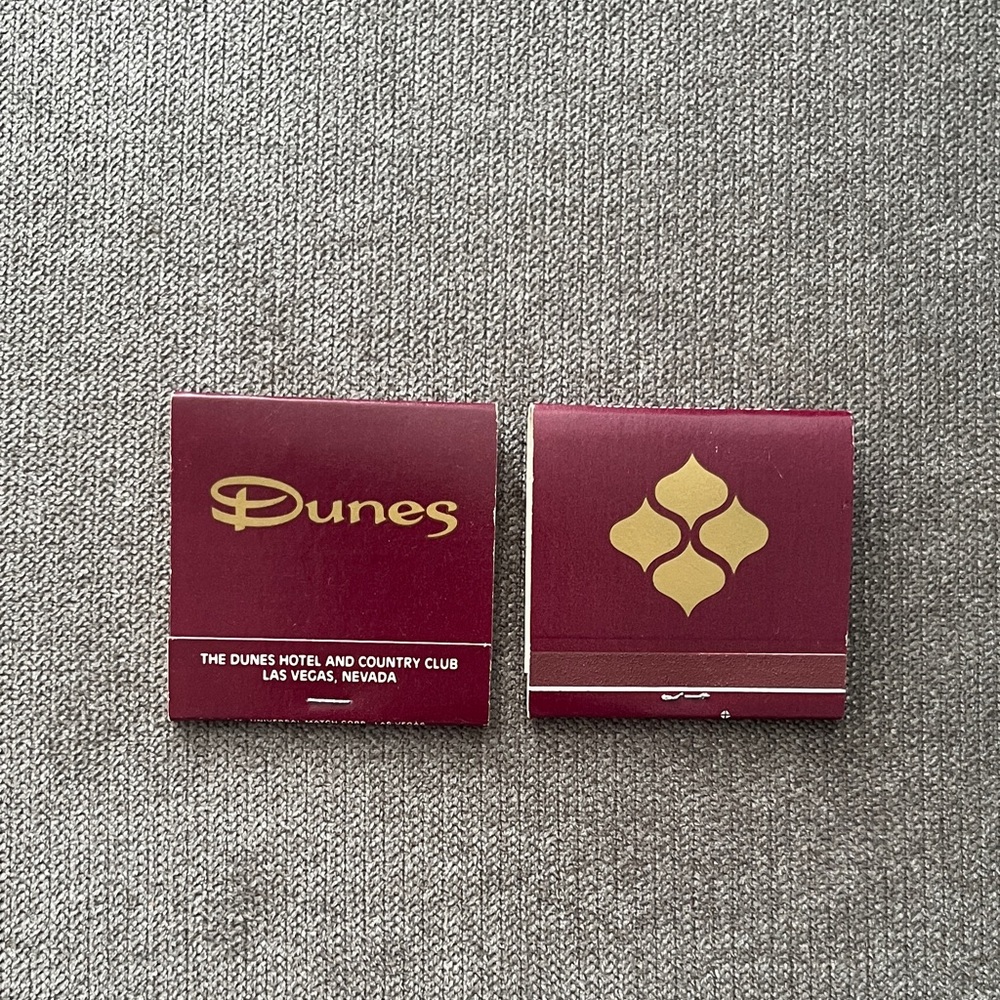 Vintages Dunes Hotel and Country Club Las Vegas Matchbooks Unused (2)